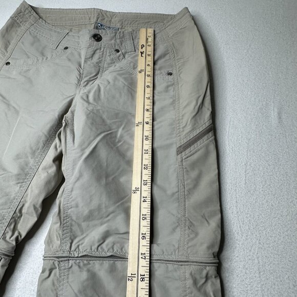 Kuhl Womens Convertibile Zip Off Hiking Pants Size 4 Regular Beige Outdoor Sport - Picture 8 of 16